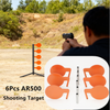 6" 7.7mm AR500 Steel Shooting Range Targets Target Tree Metal Paddles With Tubes
