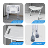 Foldable Shower Chair Height Adjustable Medical Bath Seat Bathroom Safety Assist