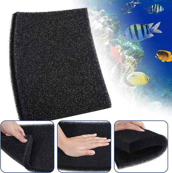 50x50x2cm Black Fish Tank Aquarium Filter Sponge Foam Pad Filtration Cotton