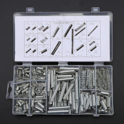 200pcs Small Spring Assortment Compression Extension Spring Metal Tension Spring