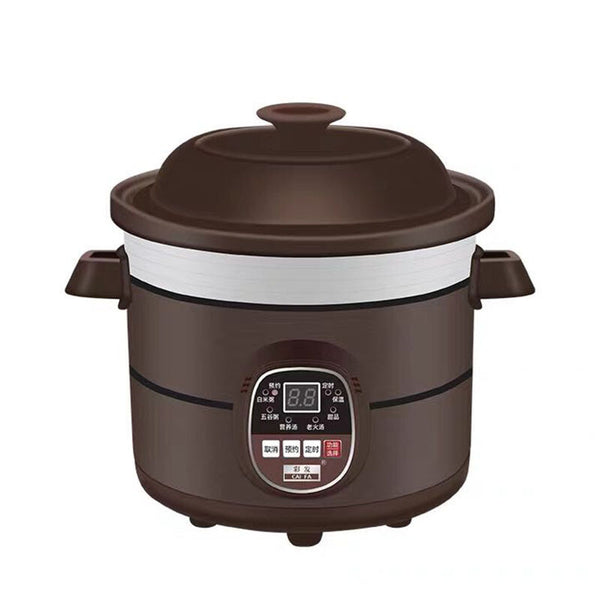 Slow Cooker 3.5L Electric Stew Pot Ceramic Inner for Soup Porridge Healthy Cook