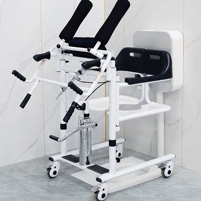 Lift Transfer Chair Patient Wheelchair+Assist Rise Lifter Hydraulic Lift Chair