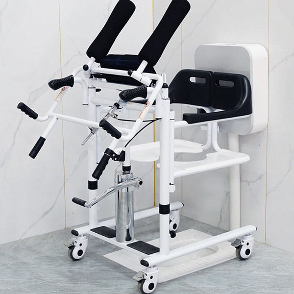 Lift Transfer Chair Patient Wheelchair+Assist Rise Lifter Hydraulic Lift Chair