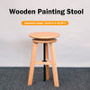 Wooden Drafting Stool Bar Stool Adjustable Height for Home Kitchen Gallery