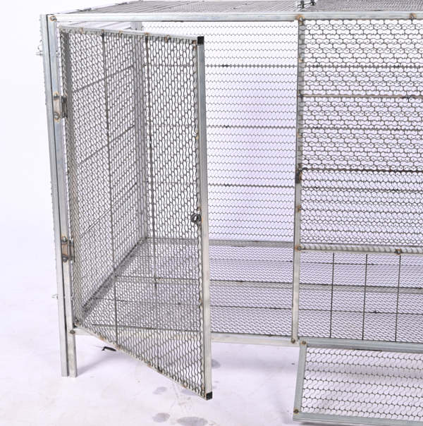 Poultry Cage Chicken Coop With Trough For Farming Breeding And Poultry Raising