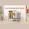 6 Pairs Metal Boot Rack Long Boots Shoes Holders Free Standing Organizer Hallway