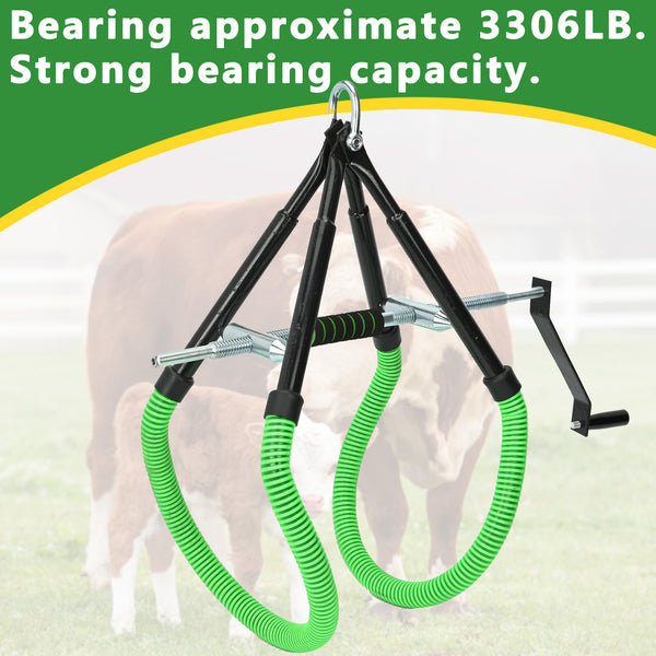 Heavy-Duty Cattle Lifter Triangular Support Stand Up Assist Tool 3306lb Capacity