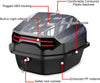 Motorcycle Tour Tail Box Scooter Trunk Luggage Lockable Waterproof w/ Mountings