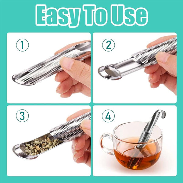 Tea Infuser Stainless Steel Leaf Strainer Herbal Mesh Loose Filter Diffuser Mug