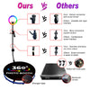 360 Spin Photo Booth Dia 100cm Automatic Rotating Video Booth w/ Flight case