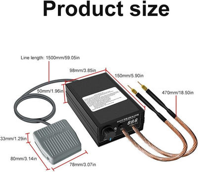 8000W Spot Welder Battery Welding Machine for 18650 Lithium Batteries Power