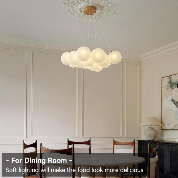 Modern Bubble Chandelier Lighting 13Light Glass Globe Pendant Hanging Light Lamp