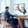 Double Monitor Arm Fully Adjustable Dual Monitor Wall Mount For 13''to32" Screen