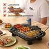 Electric Indoor Grill Adjustable Temp Removable Dishwasher Safe Grilling Plate