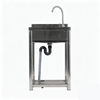 Stainless Steel Commercial Kitchen Sink Free Standing with Cold&Hot Water Faucet