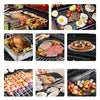 Portable 360°Rotating Charcoal Grill with Flipping Basket Folding Barbecue Grill