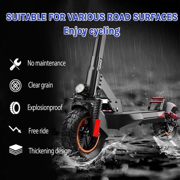 2PCS 10 Inch Scooter Tires 10X2.70-6.5 Solid Tire Scooter Replacement Wheel