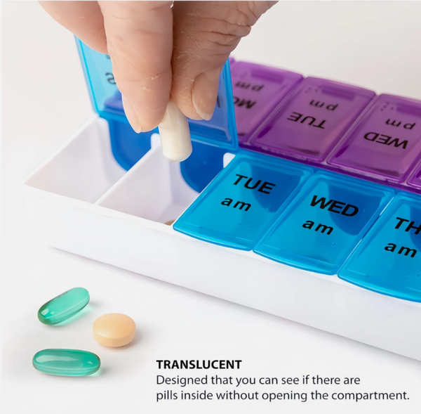 7 Day Weekly Pill Box Medicine Tablet Dispenser Organiser Storage Case Container