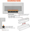 100CM Water vapor fireplace 4D electric fireplace 168 Color Voice & App Control