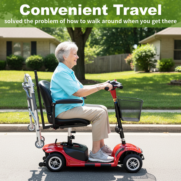 Universal Rollator Walker Holder For Mobility Scooter Carbon Steel Walker Holder