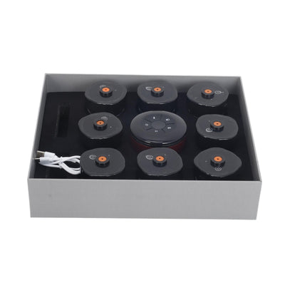 Electric Cupping Therapy Smart Scraping Massager Set 8 Massage Cups Red Light
