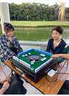 Automatic Mahjong Table Portable Mahjong Table 144 Magnetic Tiles Outdoor & Home