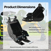 200mm Narrow Digging Bucket For Mini Excavators 7.87in Trenching Attachment