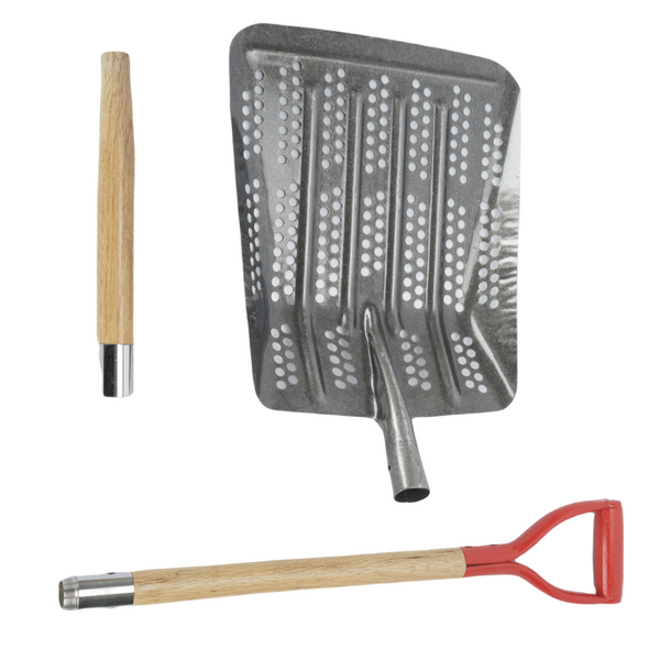 Heavy Duty Chicken Coop Sifting Scoop Sand Sifting Shovel with Wooden Handle AU