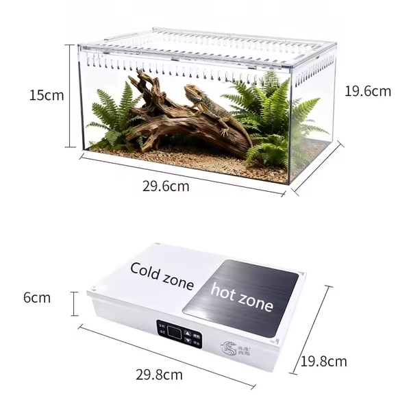 Thermal Reptile Terrarium Breathable Reptile Breeding Cage Breeding Habitat
