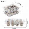 100 Pcs Quail Egg Cartons Square Dozen Egg Boxes 3x4 Holds 12 Count Thickened AU