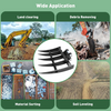 Diggers Metal Backhoe Rake Mini Excavator Attachment Rake  For Land Clearing AU