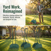 Long Handle Metal Leaf Grabber Rake Leaf Collector for Yard Work Labor-Saving