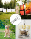 60pcs Stainless Steel Clothes Pegs Hanging Windproof Wire Clips Photos Clips AU