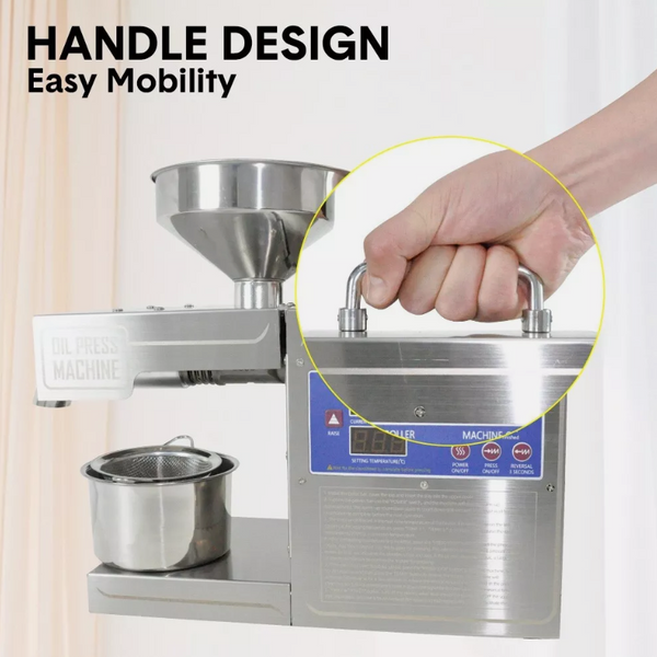 820W Automatic Oil Press Machine Commercial Home Oil Expell Stainless Steel 220V