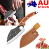 27.5cm Forged Butcher Boning Knife High Clad Steel Kitchen Meat Cleaver Knife