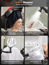 4-in-1 Hair Steamer Spa Salon Micro Mist Hot Cold Fog Hair Care Machine w/ Timer