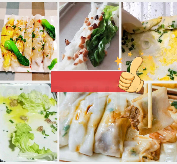 Cantonese Rice Noodle Rolls Machine,Double-layer Steamer Vermicelli Roll Steamer