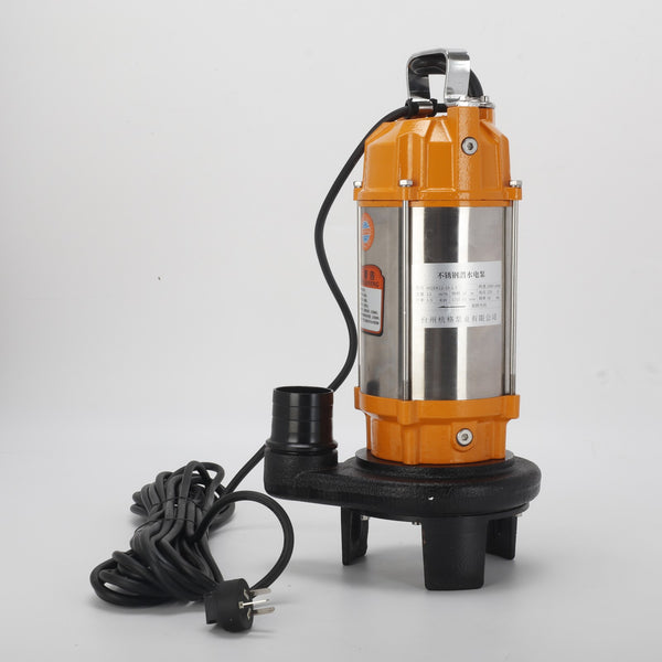 1500W Industrial Submersible Sewage Cutter Shredder Pump Dual Blades Heavy Duty