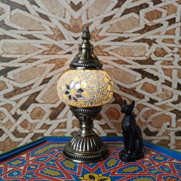 Handmade Mosaic Lamp Moroccan Glass Beside Lamp Table Desk Lamp Home Decoration