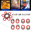 6Pcs 2T OR  8Pcs 3.15T Welded D-shaped Lifting Ring For Marine Or Mould Hoister
