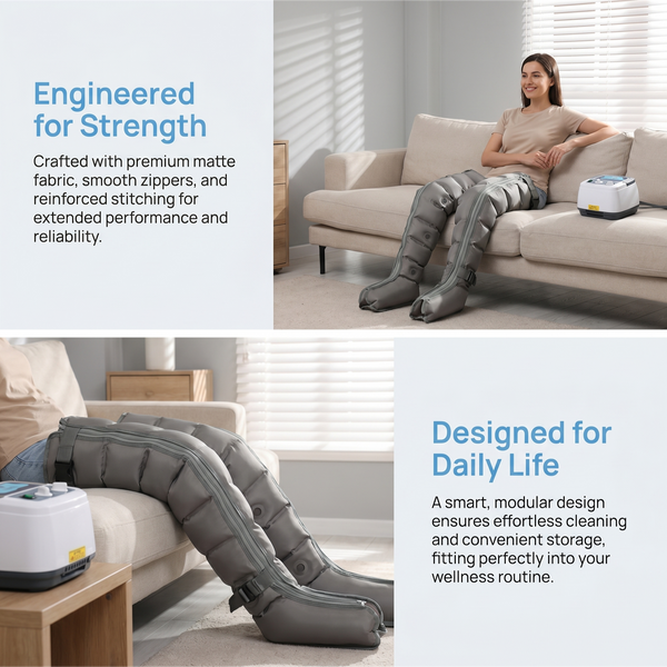 Leg Massager Air Compression Recovery Boots Professional Full Leg Foot Massage
