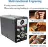 Jewelry Pneumatic Engraving Machine 8000RPM  Double Head Micro Graver Crafting