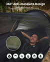 Hanging Hammock Outdoor Garden Travel Beach Swinging Bed Camping with Sunshade
