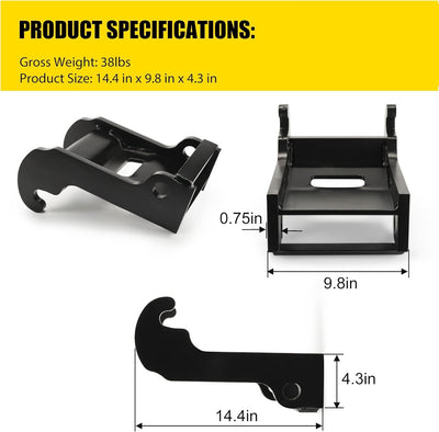 X-Change Coupler Bracket Quick Attach Mini Excavator Bucket Mount Attachment