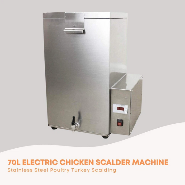 70L Electric Chicken Scalder Machine With Wheel Scalding Poultry Stainless Steel