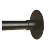 SUS304 Curved Shower Curtain Rod Black Stainless Steel 90-130cm Extendable AU