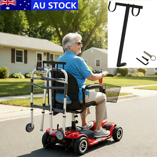 Universal Rollator Walker Holder For Mobility Scooter Carbon Steel Walker Holder