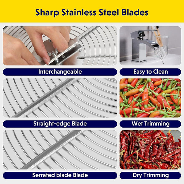 Automatic Bud Leaf Bowl Trimmer 16/24' Electric Twisted Spin Cut Stainless Steel