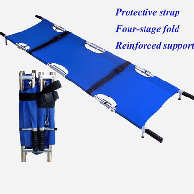 Folding Stretcher Portable Emergency Rescue Stretcher Household Stainless Steel