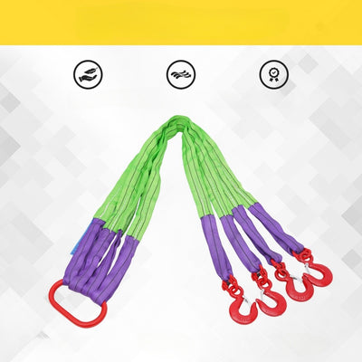 2/4 Leg Chain Sling for Lifting with Hooks Heavy Duty 3 TonLift Chains Rigging